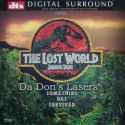 The Lost World Jurassic Park DTS LaserDiscs THX WS Goldblum Sci-Fi